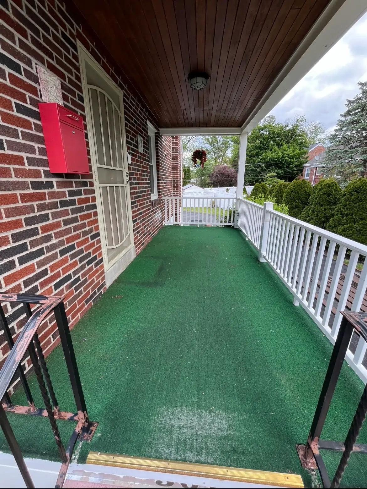 Porch Flooring before