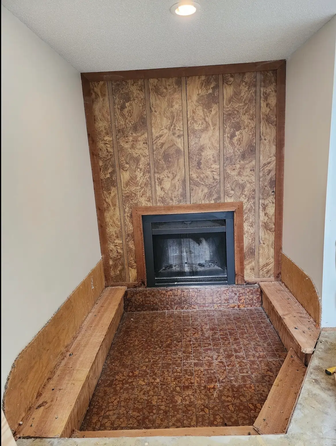 Room with Fireplace before