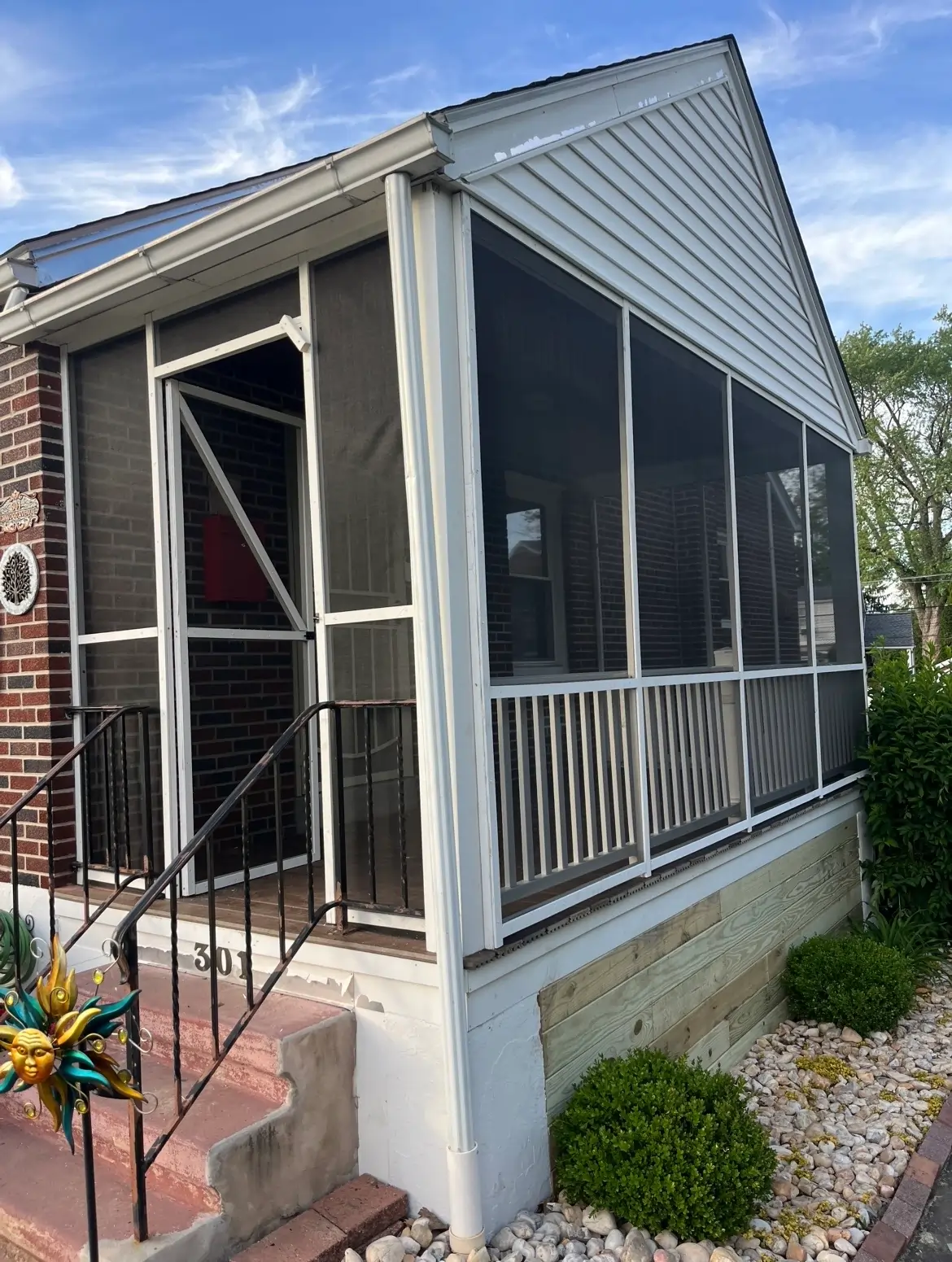 Screened Porch Build after