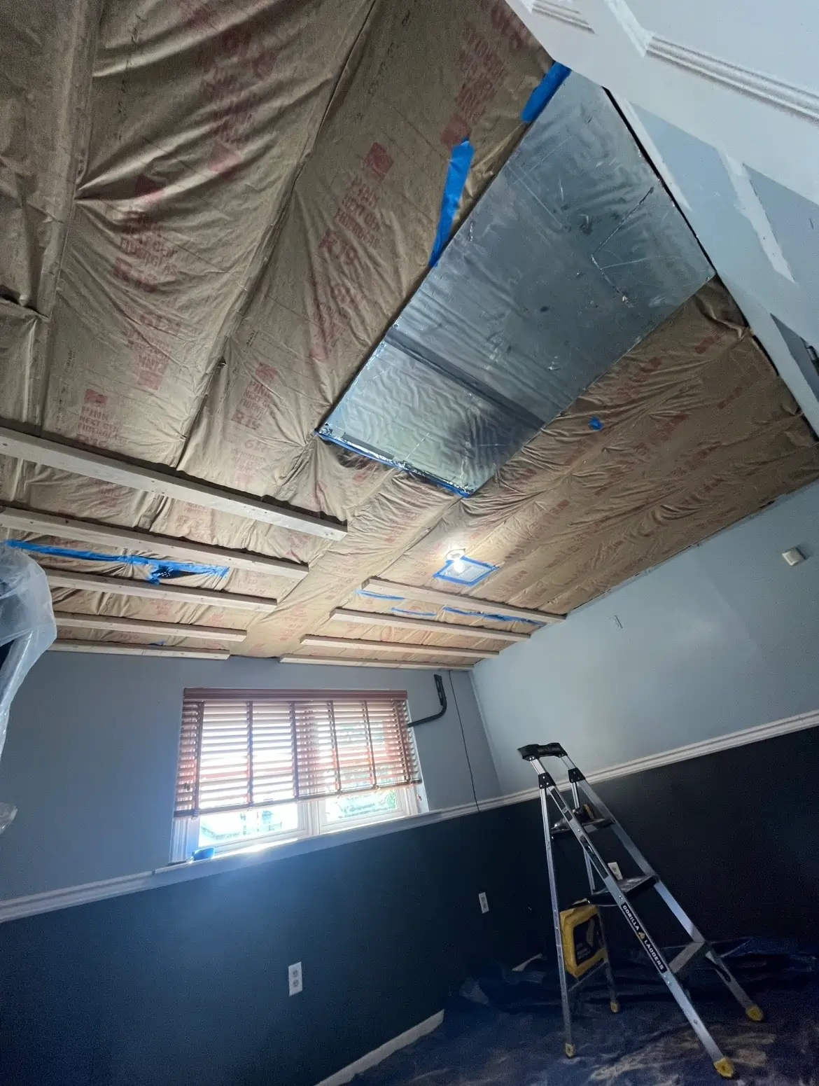Sheet Rock Ceiling before